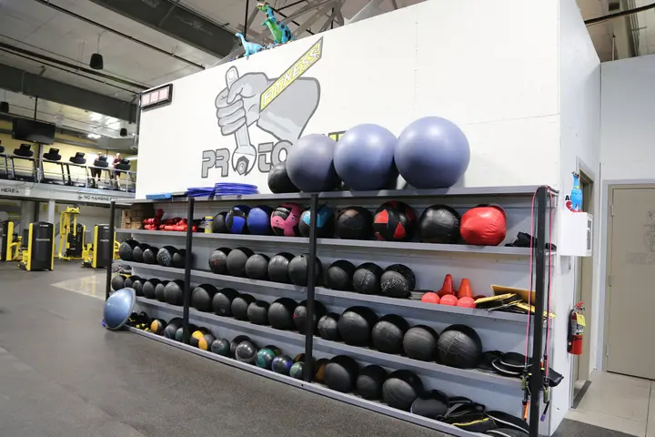 Medicine ball and stability ball storage